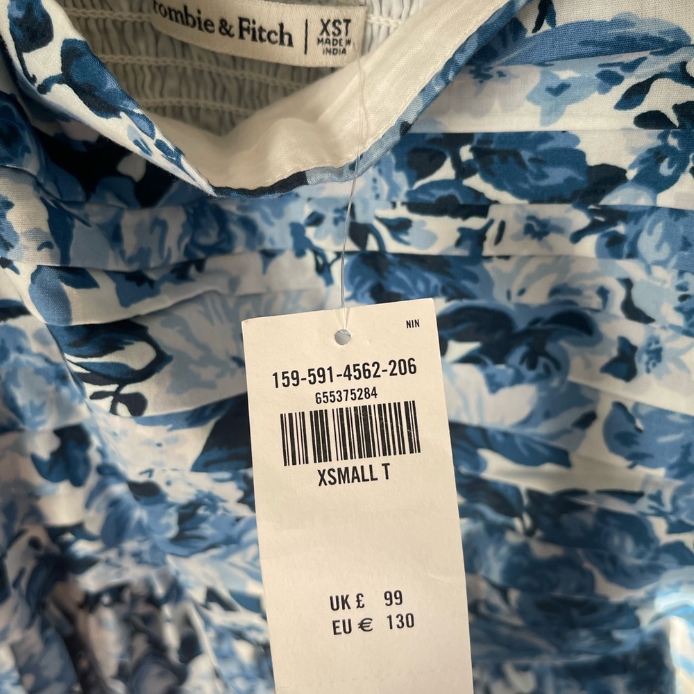 Abercrombie Emerson dress blue foral - Picture 4 of 4